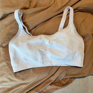 Vuori white sports bra